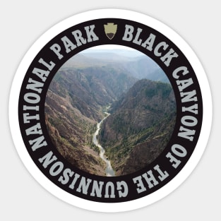 Black Canyon of the Gunnison National Park circle Sticker